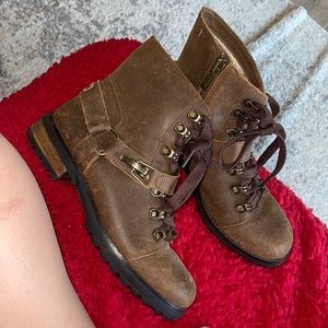 UGG Leather Lace Up boots